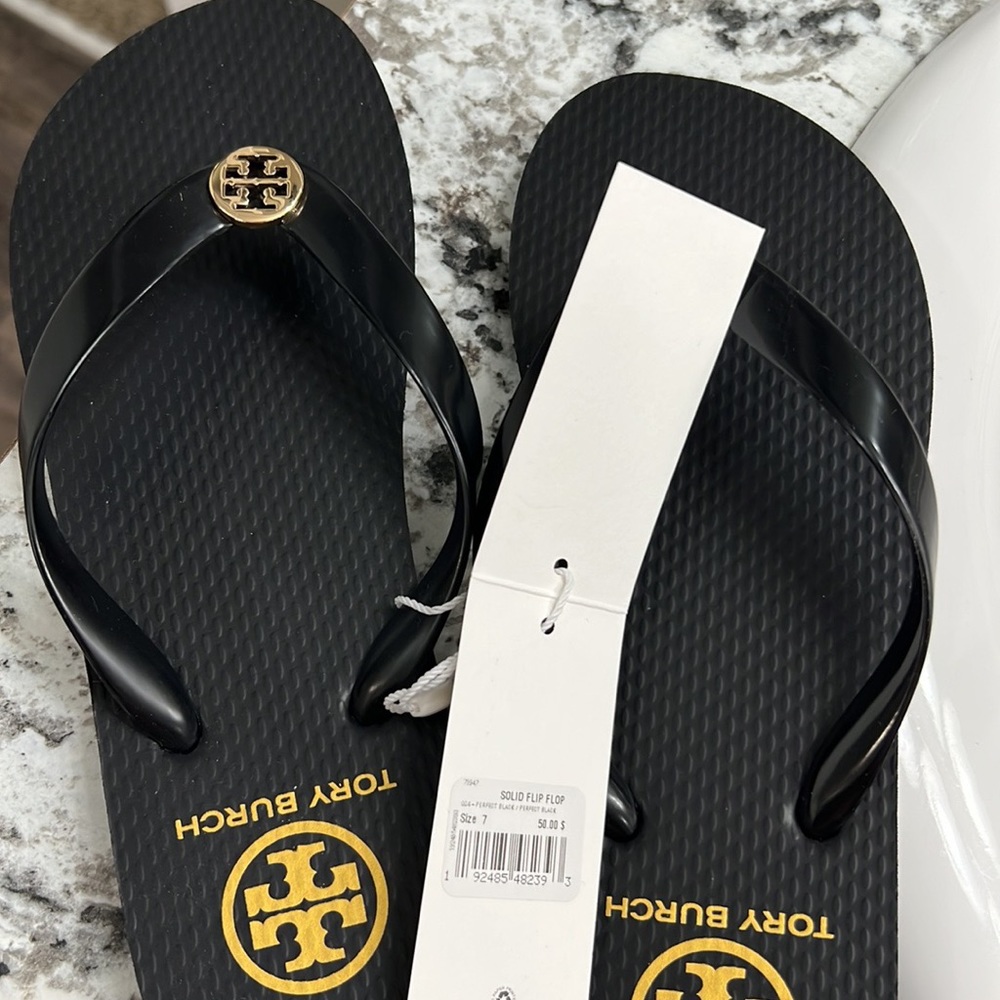 Tori Burch flip flops new with tags